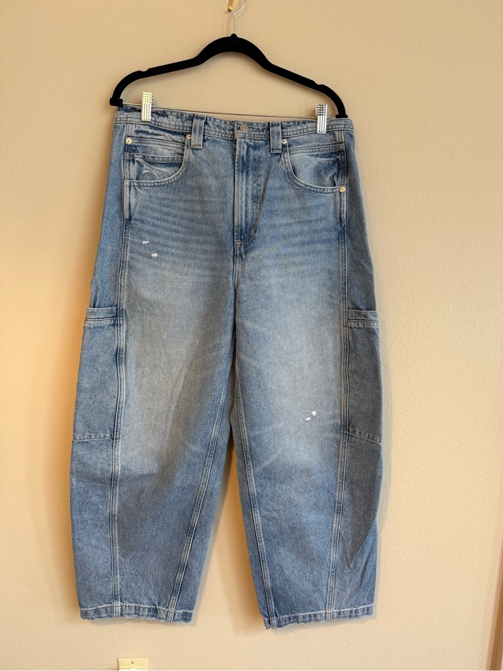 pistola women’s Light Wash Relaxed Carpenter Jeans
